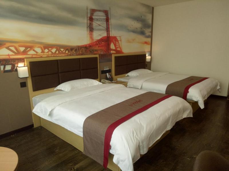 Thank Inn Plus Hotel Jiangxi Fuzhou Jinxi County Government Square מראה חיצוני תמונה